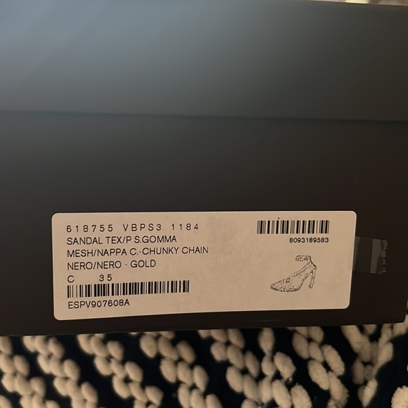 Bottega Veneta Mesh Chunky Chain Sandals - Picture 12 of 12